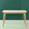 MC Modern Wood Dining Table White