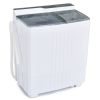 Twin Tub Portable Washing Machine with Timer Control and Drain Pump for Apartment