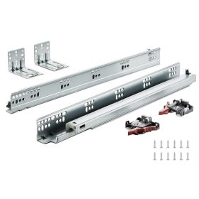 VEVOR 6 Pairs of 18 Inch Drawer Bottom Side Mount Rails, Heavy Duty Full Ball Bearing Extension Steel Track