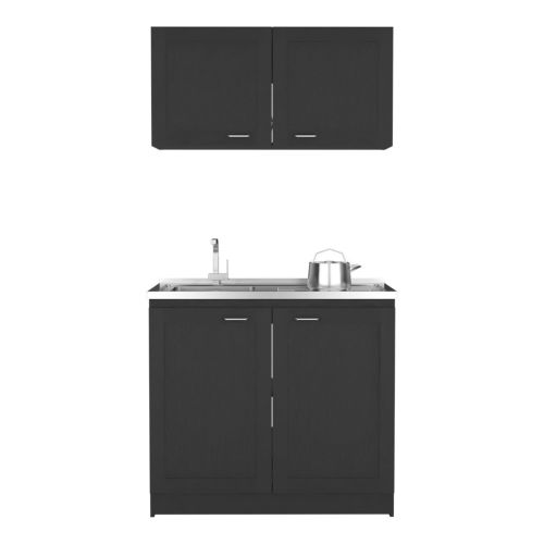 Cabinet Set Zeus, Garage, Black