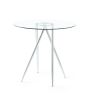 VICE BAR TABLE AND WHITE BAR STOOL SET