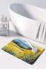 Kentucky Goldenrod in Watercolor Memory Foam Kitchen Mat Machine Washable Anti-Fatigue Mat Cushion Comfort Bath Mat or Kitchen Rug