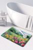 North Dakota Wild Prairie Roses in Watercolor Memory Foam Kitchen Mat Machine Washable Anti-Fatigue Mat Cushion Comfort Bath Mat or Kitchen Rug