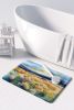 Nevada Sagebrush in Watercolor Memory Foam Kitchen Mat Machine Washable Anti-Fatigue Mat Cushion Comfort Bath Mat or Kitchen Rug