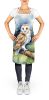 Barn Owl Apron Cooking Kitchen Server Baking Crafts Gardening for Adult Women Men, Unisex, Large, Multicolor