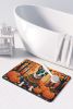 Pit Bull Terrier Fall Memory Foam Kitchen Mat Machine Washable Anti-Fatigue Mat Cushion Comfort Bath Mat or Kitchen Rug