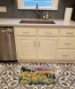 New Mexico Yucca Flower in Watercolor Memory Foam Kitchen Mat Machine Washable Anti-Fatigue Mat Cushion Comfort Bath Mat or Kitchen Rug