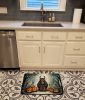 Krampus The Christmas Demon Spooky Halloween Memory Foam Kitchen Mat Machine Washable Anti-Fatigue Mat Cushion Comfort Bath Mat or Kitchen Rug