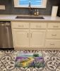 Lavender in Watercolor Memory Foam Kitchen Mat Machine Washable Anti-Fatigue Mat Cushion Comfort Bath Mat or Kitchen Rug