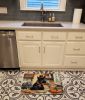 Scottish Terrier Fall Kitchen Pumpkins Memory Foam Kitchen Mat Machine Washable Anti-Fatigue Mat Cushion Comfort Bath Mat or Kitchen Rug
