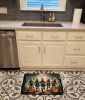 Zombies Spooky Halloween Memory Foam Kitchen Mat Machine Washable Anti-Fatigue Mat Cushion Comfort Bath Mat or Kitchen Rug