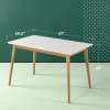 MC Modern Wood Dining Table White