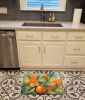 Florida Orange Blossom in Watercolor Memory Foam Kitchen Mat Machine Washable Anti-Fatigue Mat Cushion Comfort Bath Mat or Kitchen Rug