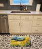 Kentucky Goldenrod in Watercolor Memory Foam Kitchen Mat Machine Washable Anti-Fatigue Mat Cushion Comfort Bath Mat or Kitchen Rug