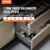 VEVOR 6 Pairs of 20 Inch Drawer Slides Side Mount Rails, Heavy Duty Full Extension Steel Track