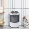 Portable Mini Washing Machine Semi-Automatic Washer and Spinner Combo with Single Tub
