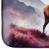 Highland Red Deer Dish Drying Mat Absorbent Dish Drying Mat Pad for Kitchen Counter Dish Drainer Mat for Countertop, 14 x 21", Multicolor