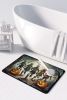 Zombies Spooky Halloween Memory Foam Kitchen Mat Machine Washable Anti-Fatigue Mat Cushion Comfort Bath Mat or Kitchen Rug