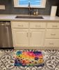 Scabiosa in Color Memory Foam Kitchen Mat Machine Washable Anti-Fatigue Mat Cushion Comfort Bath Mat or Kitchen Rug