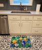 Tennessee Iris in Watercolor Memory Foam Kitchen Mat Machine Washable Anti-Fatigue Mat Cushion Comfort Bath Mat or Kitchen Rug