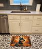 Doberman Pinscher Fall Memory Foam Kitchen Mat Machine Washable Anti-Fatigue Mat Cushion Comfort Bath Mat or Kitchen Rug