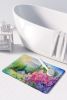 Idaho Syringa in Watercolor Memory Foam Kitchen Mat Machine Washable Anti-Fatigue Mat Cushion Comfort Bath Mat or Kitchen Rug
