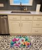 Orchids in Watercolor Memory Foam Kitchen Mat Machine Washable Anti-Fatigue Mat Cushion Comfort Bath Mat or Kitchen Rug